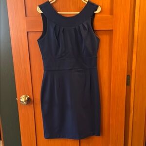 Banana Republic Blue Pleated Sheath Mini Dress Cocktail